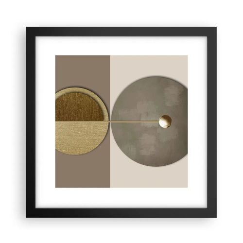 Poster in cornice nera - Equilibrio perfetto - 30x30 cm