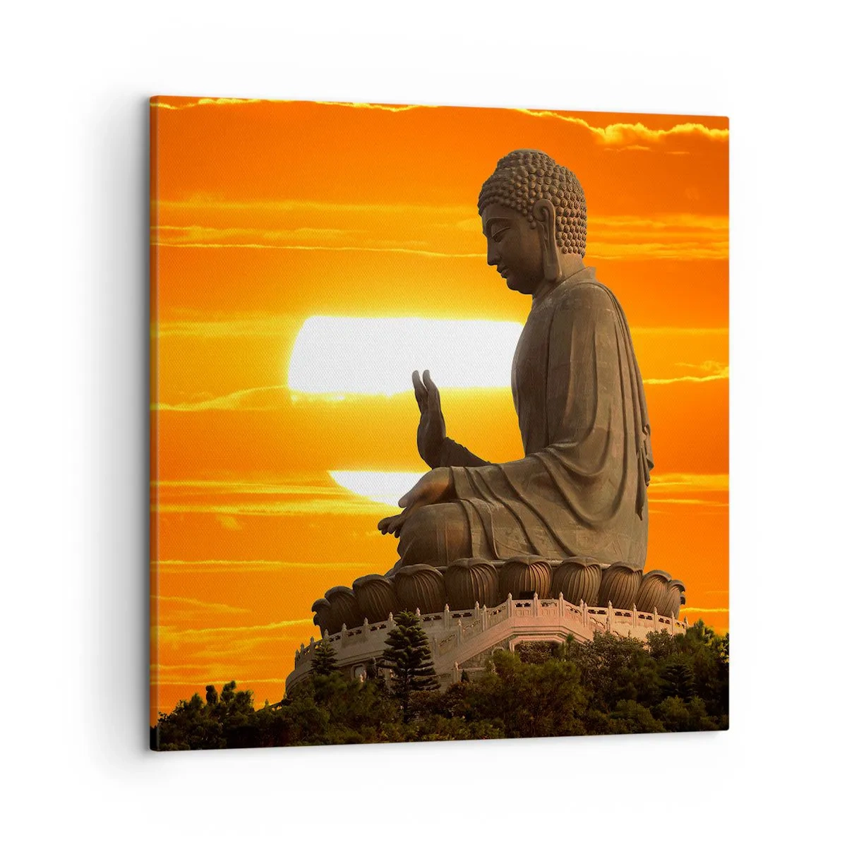 Quadro su tela - Stampe su Tela - Senza paura davanti al mondo - 50x50 cm