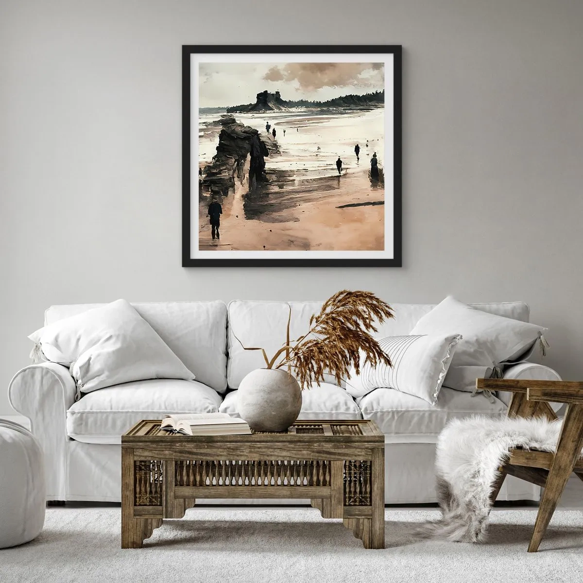 Poster in cornice nera - Convocati - 30x30 cm