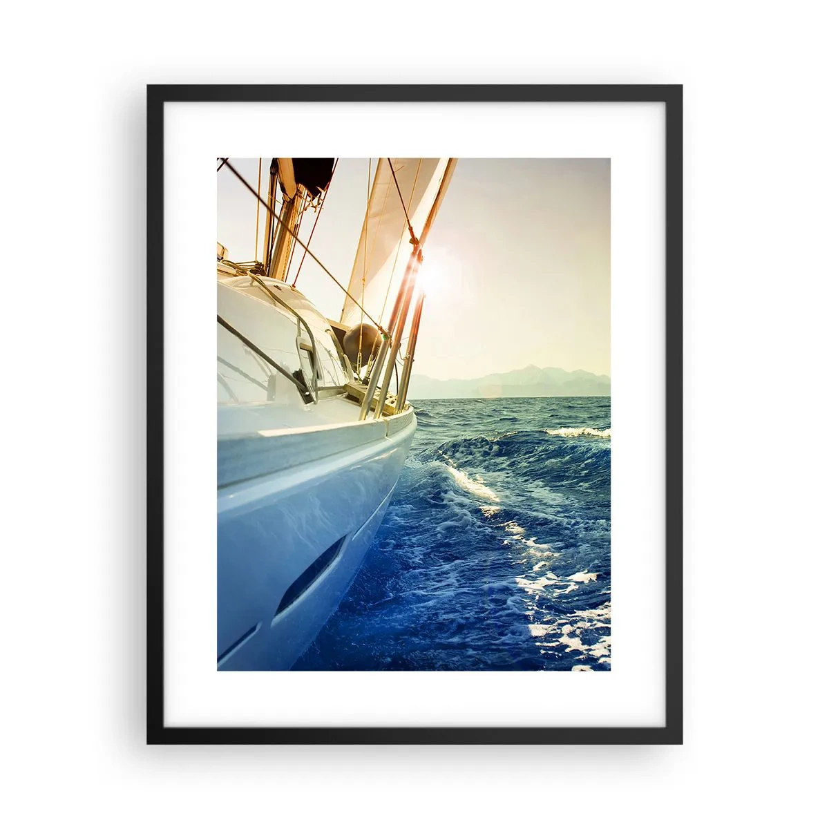 Poster in cornice nera - Verso l'avventura - 40x50 cm