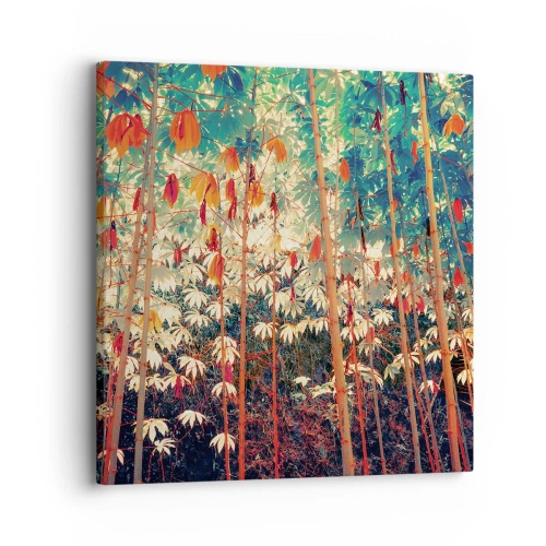 Quadro su tela - Stampe su Tela - La vita segreta delle foglie - 30x30 cm