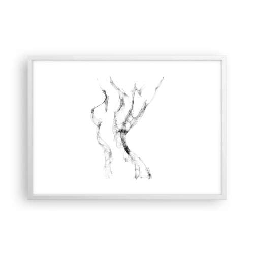 Poster in cornice bianca - Bella e forte - 70x50 cm
