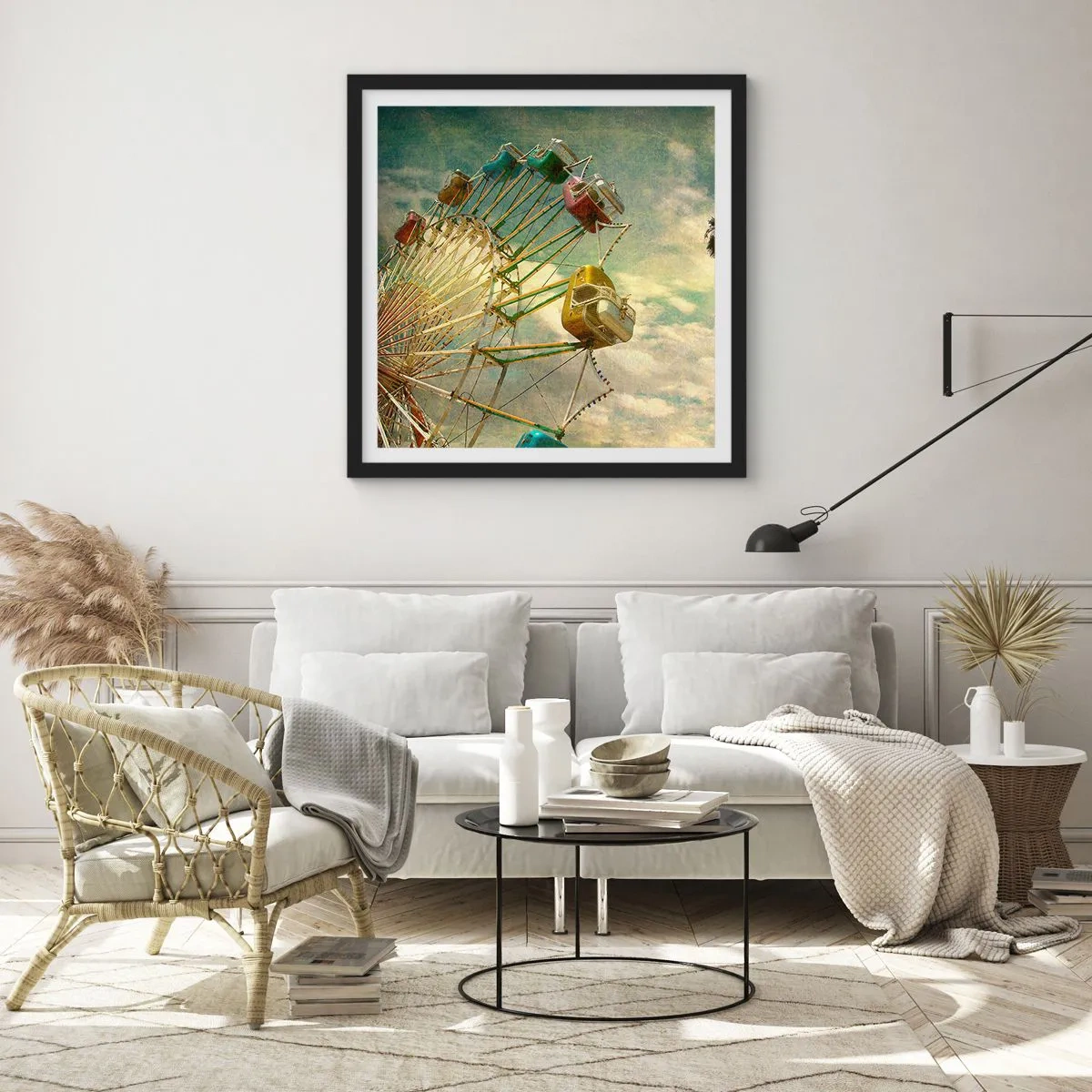 Poster in cornice nera - Il divertimento comincia... - 40x40 cm