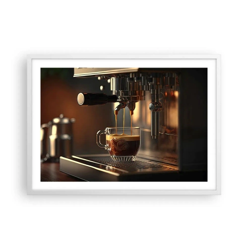 Poster in cornice bianca - Miscela sensuale - 70x50 cm