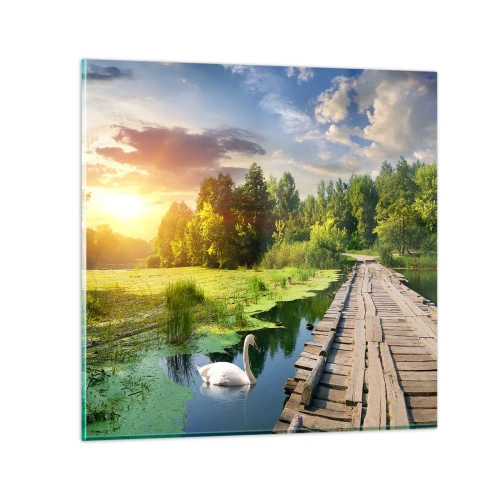 Quadro su vetro - Estate, estate ovunque - 40x40 cm