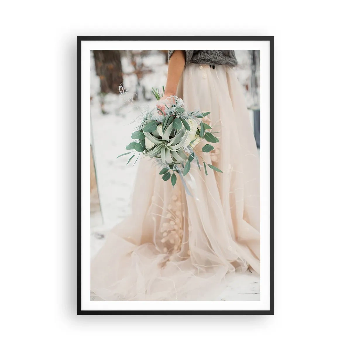 Poster in cornice nera - E vissero felici e contenti - 70x100 cm