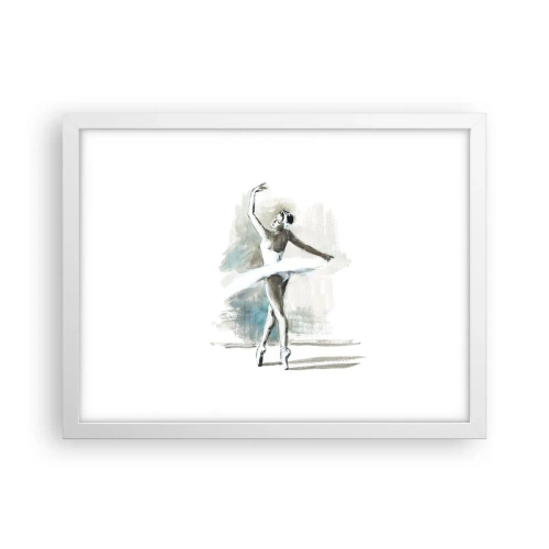 Poster in cornice bianca - Tramutata in un cigno - 40x30 cm