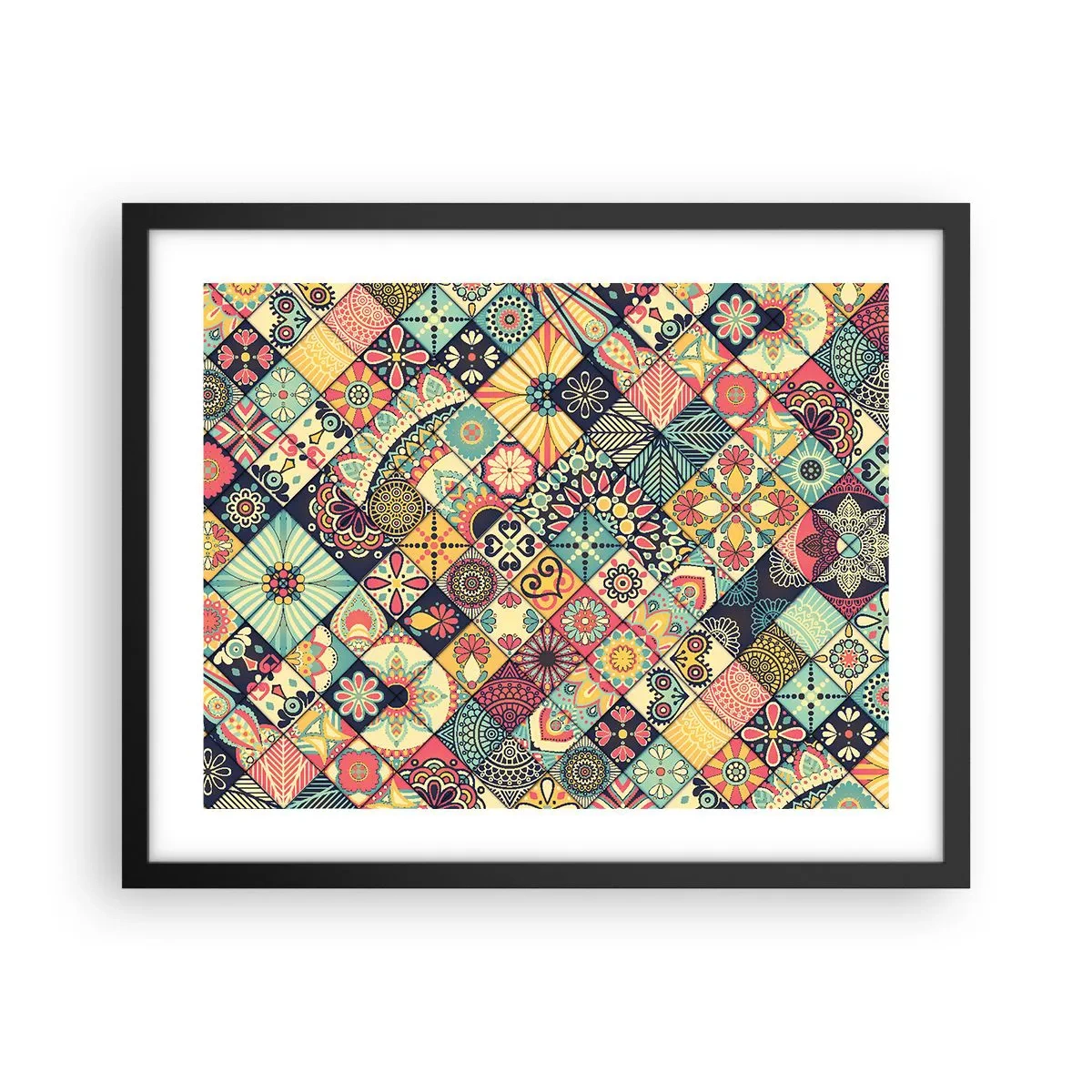Poster in cornice nera - L'atmosfera del Marocco - 50x40 cm