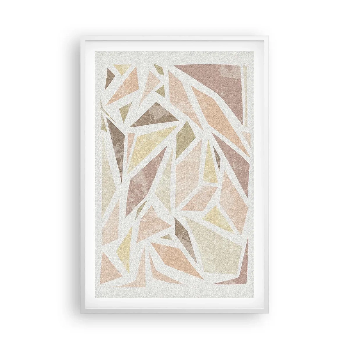 Poster in cornice bianca - Composizione da vetrata - 61x91 cm