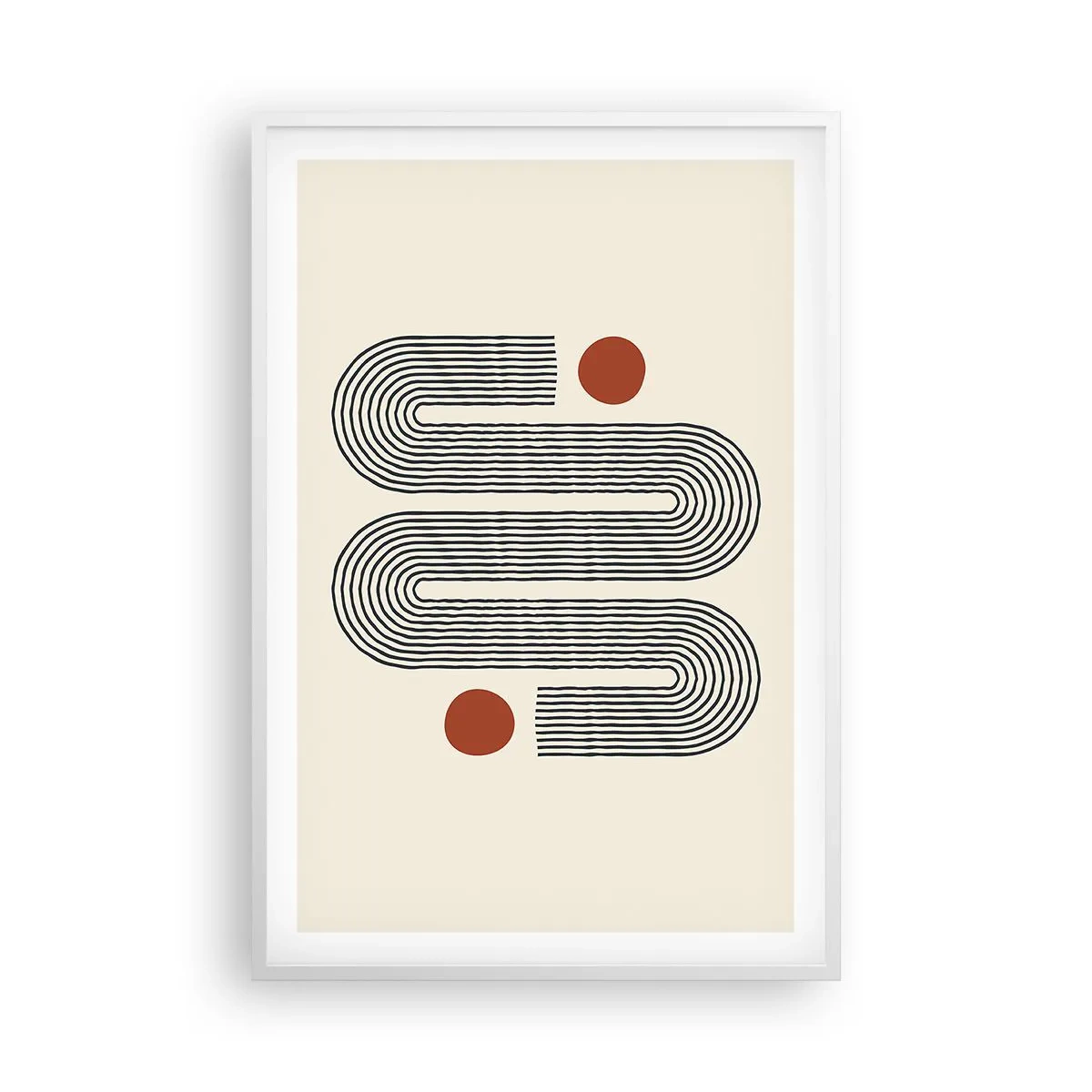 Poster in cornice bianca - Dall'inizio alla fine - 61x91 cm