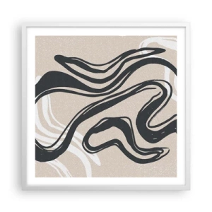 Poster in cornice bianca - Espressione moltiplicata - 60x60 cm