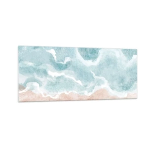 Quadro su vetro - Astrazione nebulosa - 100x40 cm