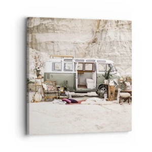 Quadro su tela - Stampe su Tela - è tempo di viaggiare - 30x30 cm