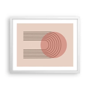 Poster in cornice bianca - Attrazione irresistibile - 50x40 cm