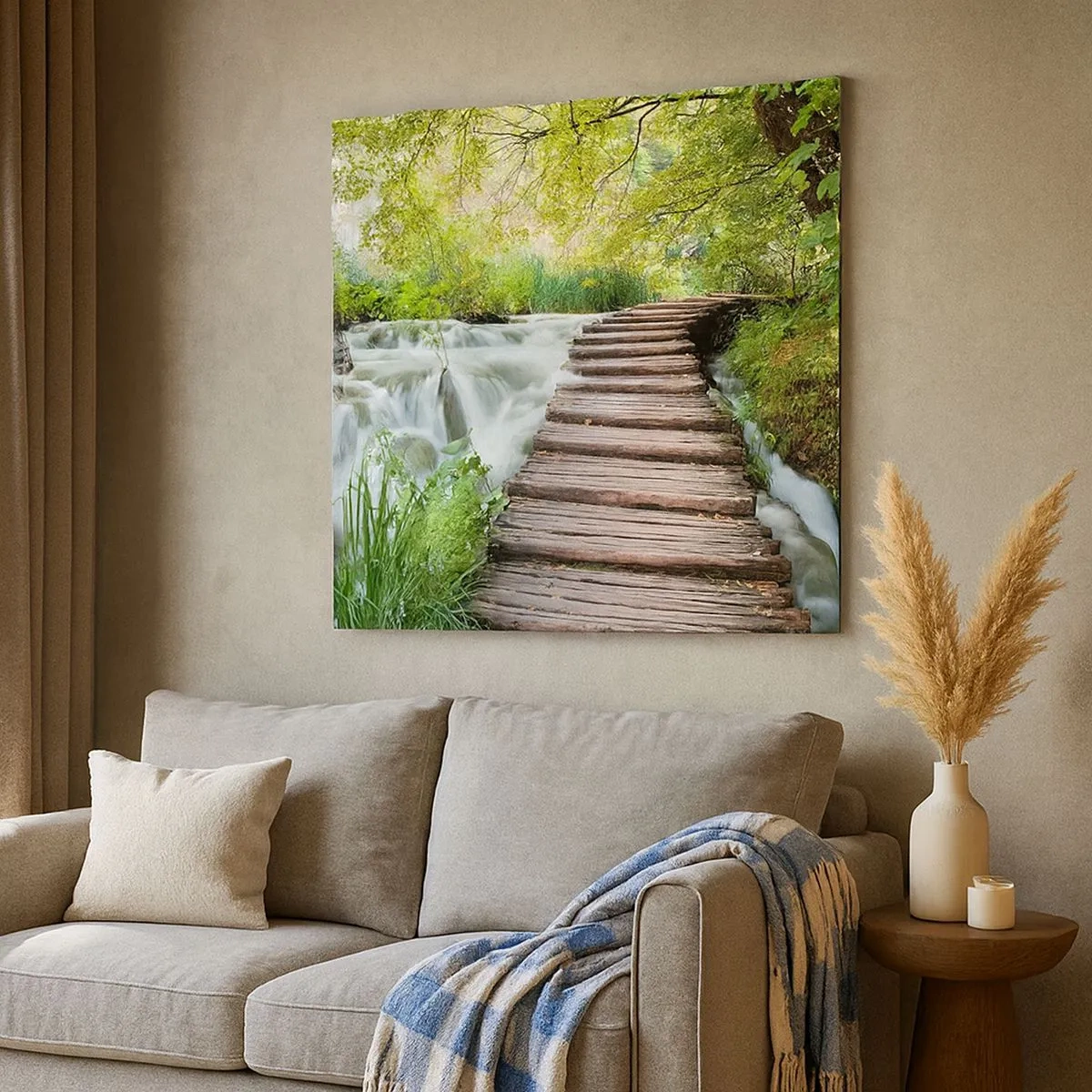 Quadro su tela - Stampe su Tela - Acqua per niente tranquilla - 30x30 cm