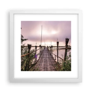 Poster in cornice bianca - Pace e silenzio dell'Asia - 30x30 cm