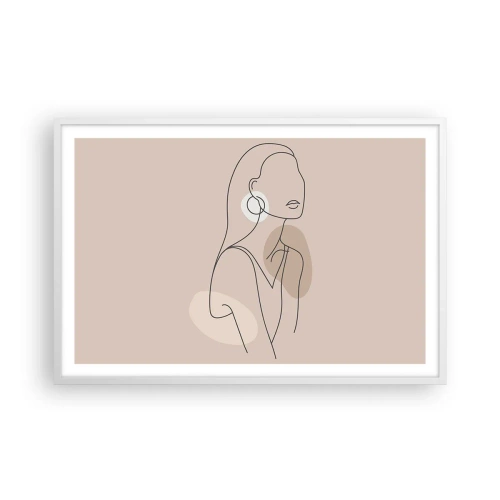 Poster in cornice bianca - Icona di giovinezza - 91x61 cm