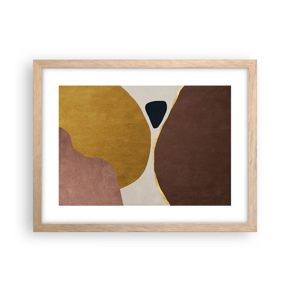 Poster in cornice rovere chiaro - Astrazione: un luogo nello spazio - 40x30 cm