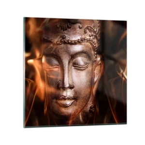 Quadro su vetro - Esiste solo qui e ora - 50x50 cm