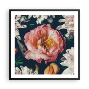 Poster in cornice nera - Con fasto barocco - 60x60 cm