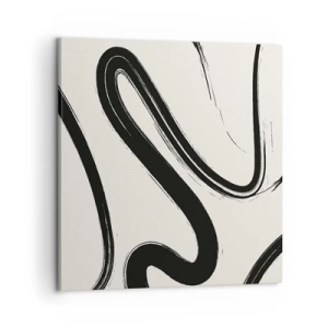 Quadro su tela - Stampe su Tela - Capriccio bianco e nero - 60x60 cm