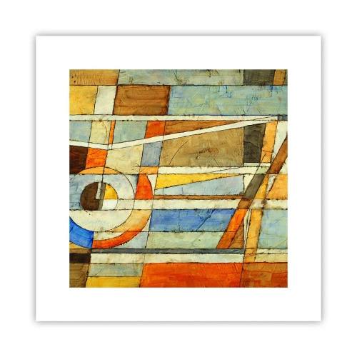 Poster - Cubismo in cantiere - 30x30 cm