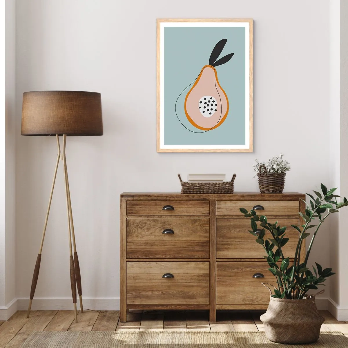 Poster in cornice rovere chiaro - Penetrare la natura delle cose - 30x40 cm