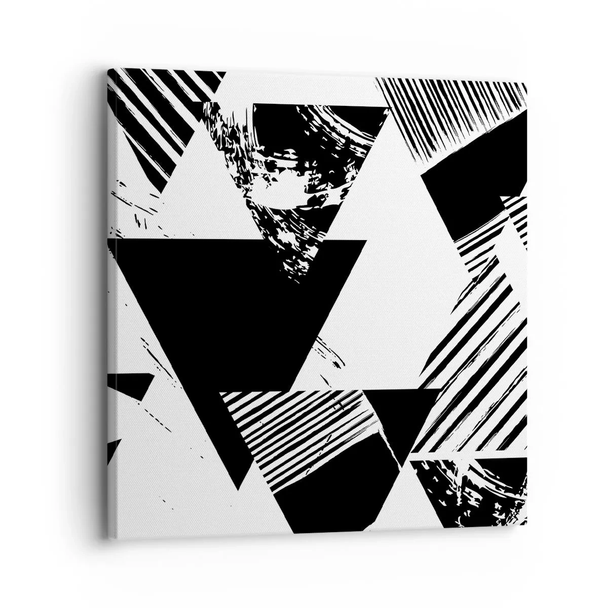 Quadro su tela - Stampe su Tela - Pioggia di triangoli - 30x30 cm