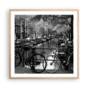 Poster in cornice rovere chiaro - Vista molto olandese - 60x60 cm