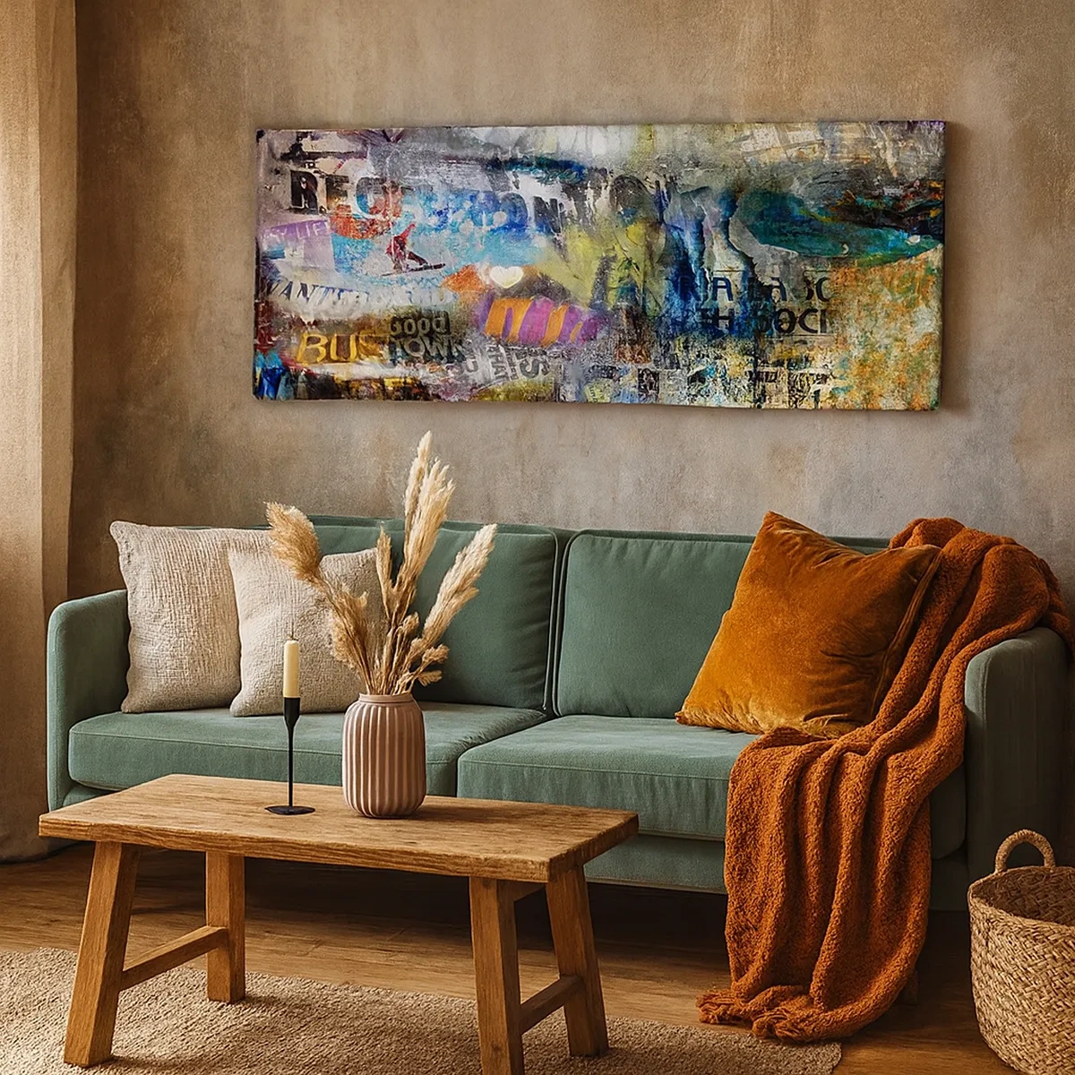 Quadro su tela - Stampe su Tela - Collage di ricordi - 30x30 cm