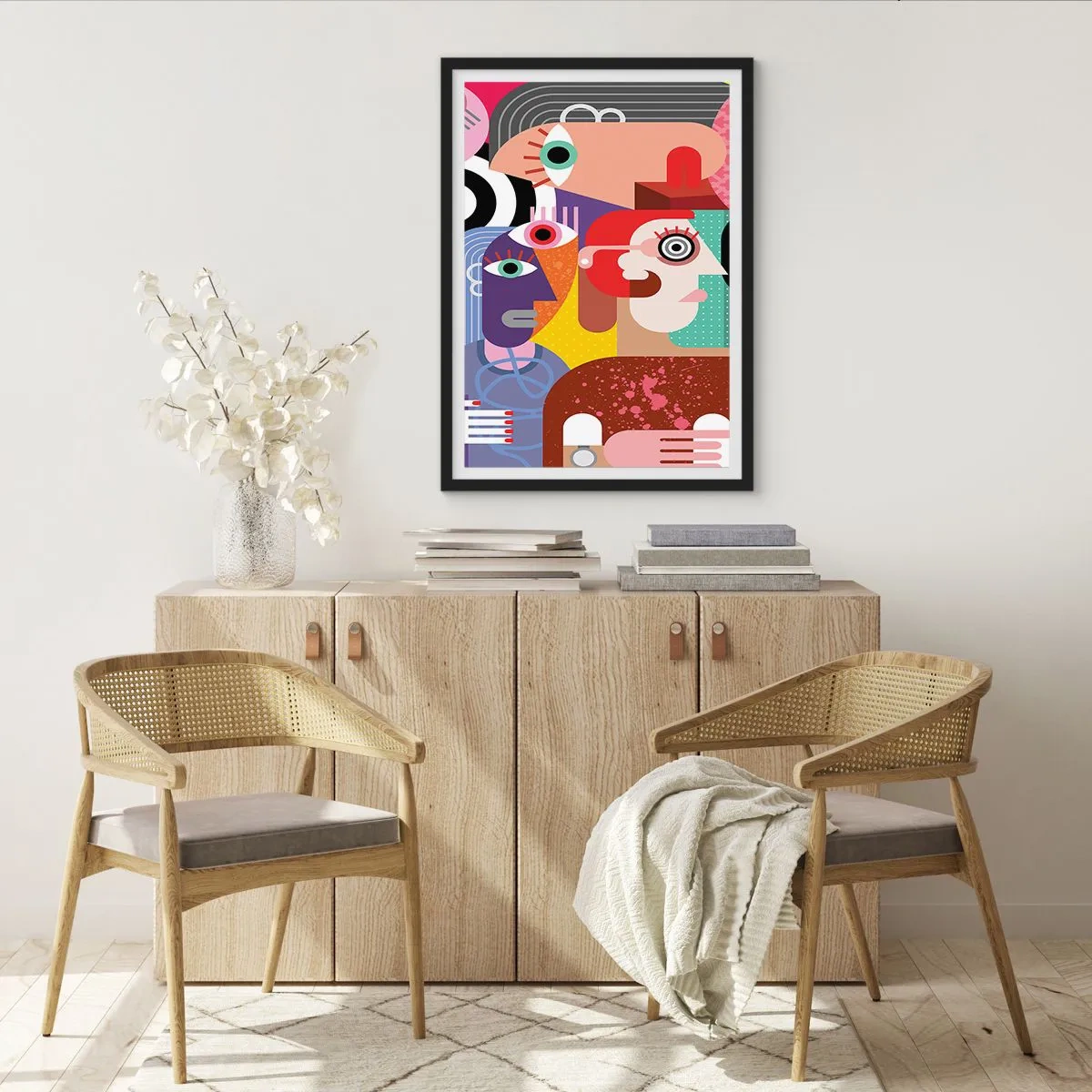 Poster in cornice nera - Mi manda Picasso - 30x40 cm