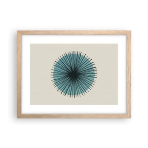 Poster in cornice rovere chiaro - Radiosamente nel blu - 40x30 cm