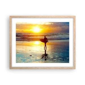 Poster in cornice rovere chiaro - Il ritorno del guerriero - 50x40 cm