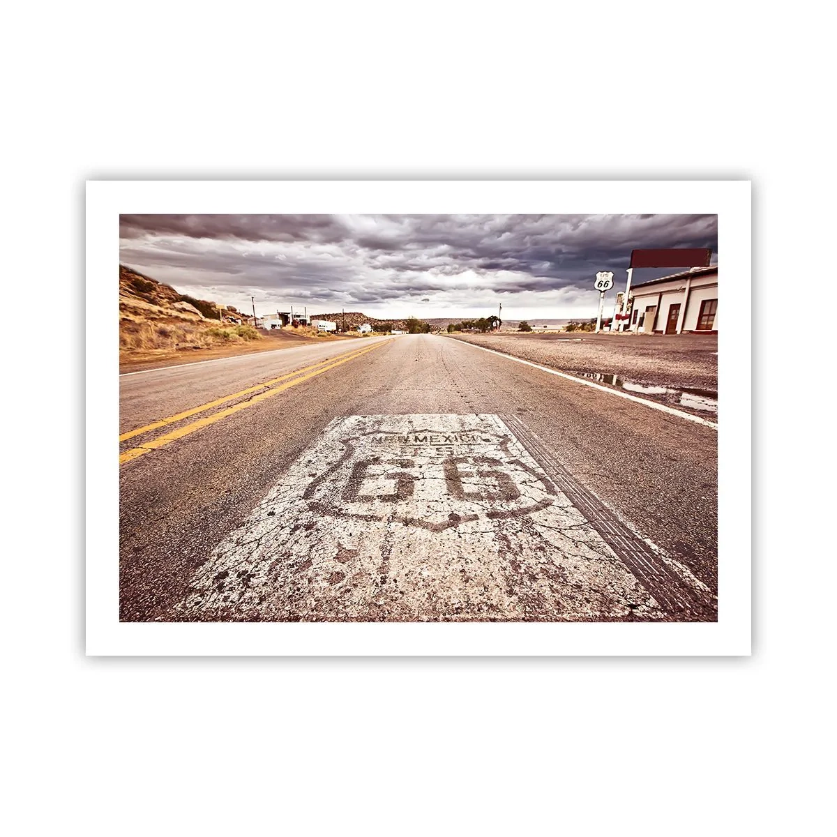 Poster - La Route 66: una leggenda americana - 70x50 cm
