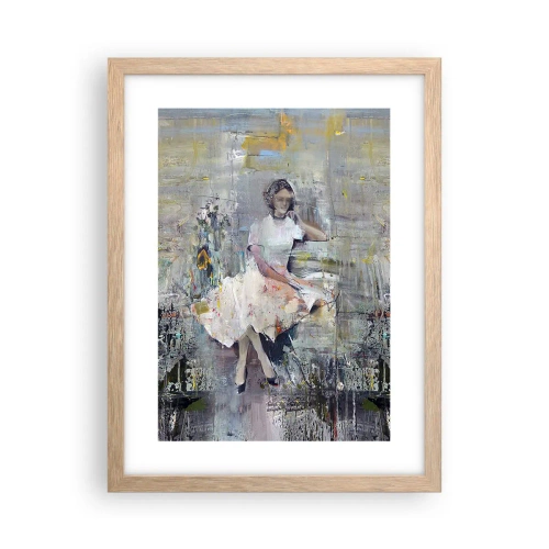 Poster in cornice rovere chiaro - Classica e moderna - 30x40 cm