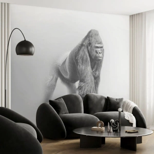Fotomurali Premium Canvas - Sicuro della propria forza - Animali, Gorilla, Scimmia - 250x175 cm