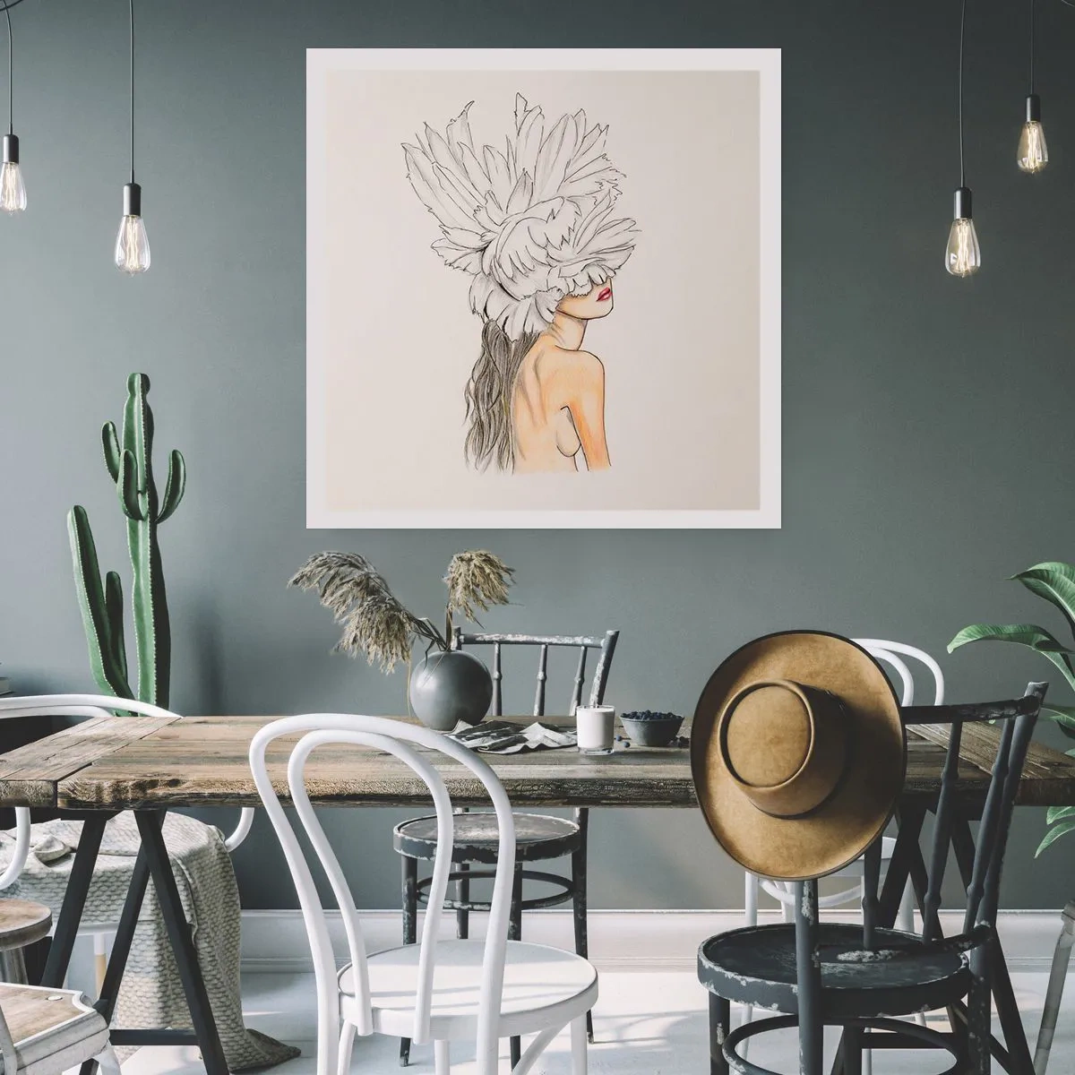 Poster - Bellezza coronata - 40x40 cm