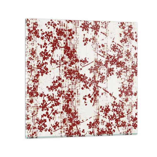 Quadro su vetro - Come l'antico percalle - 40x40 cm