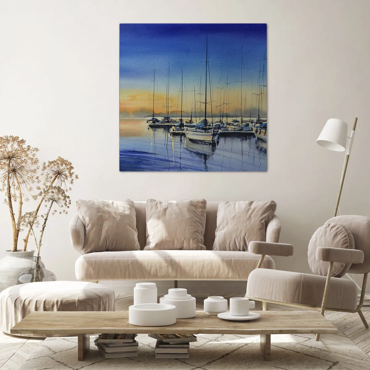 Quadro su tela - Stampe su Tela - La fine di una buona giornata - 60x60 cm