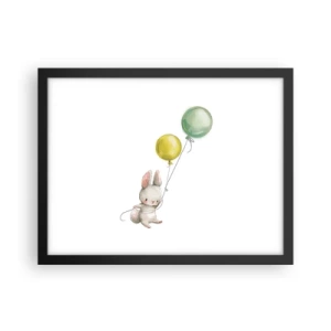 Poster in cornice nera - Volo anch'io! - 40x30 cm