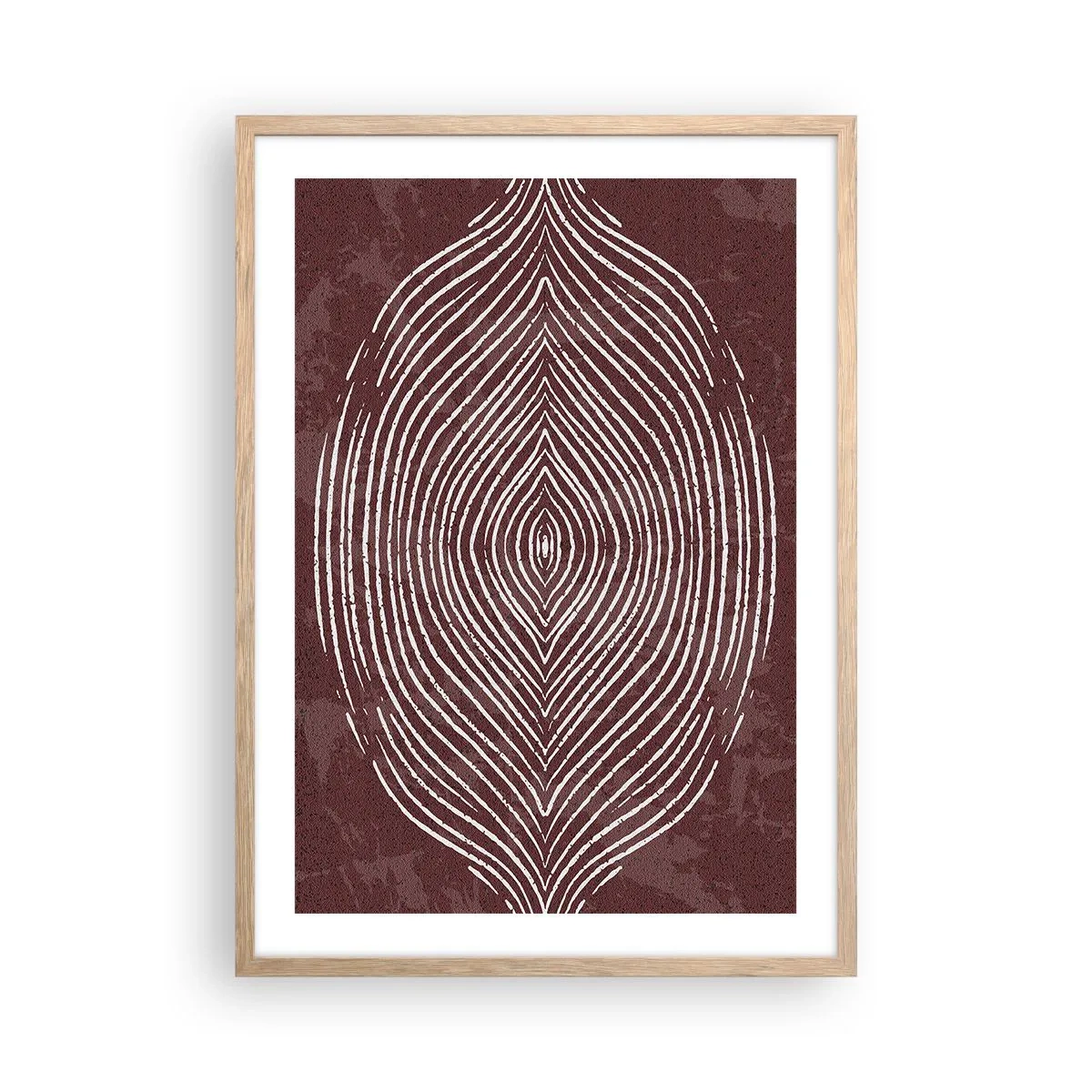 Poster in cornice rovere chiaro - Lo spazio parlante - 50x70 cm