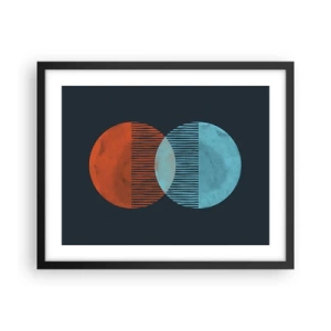 Poster in cornice nera - Fantasia astronomica - 50x40 cm