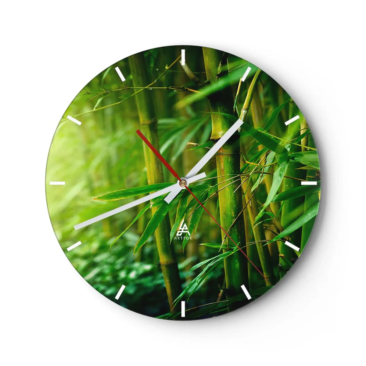 Orologio da parete - Orologio in Vetro - Conoscere il verde in sé - 40x40 cm