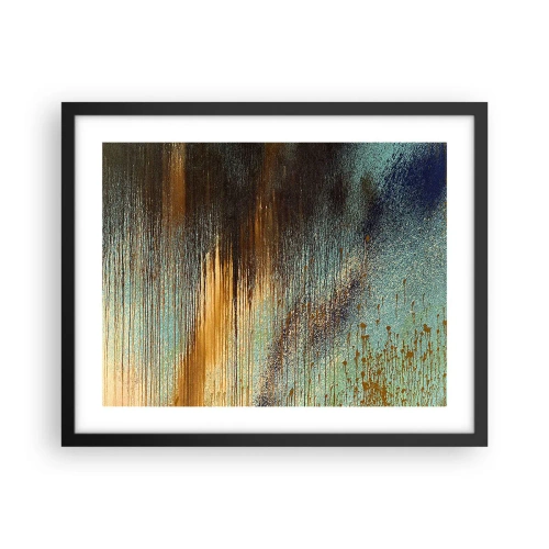 Poster in cornice nera - Composizione cromatica non casuale - 50x40 cm