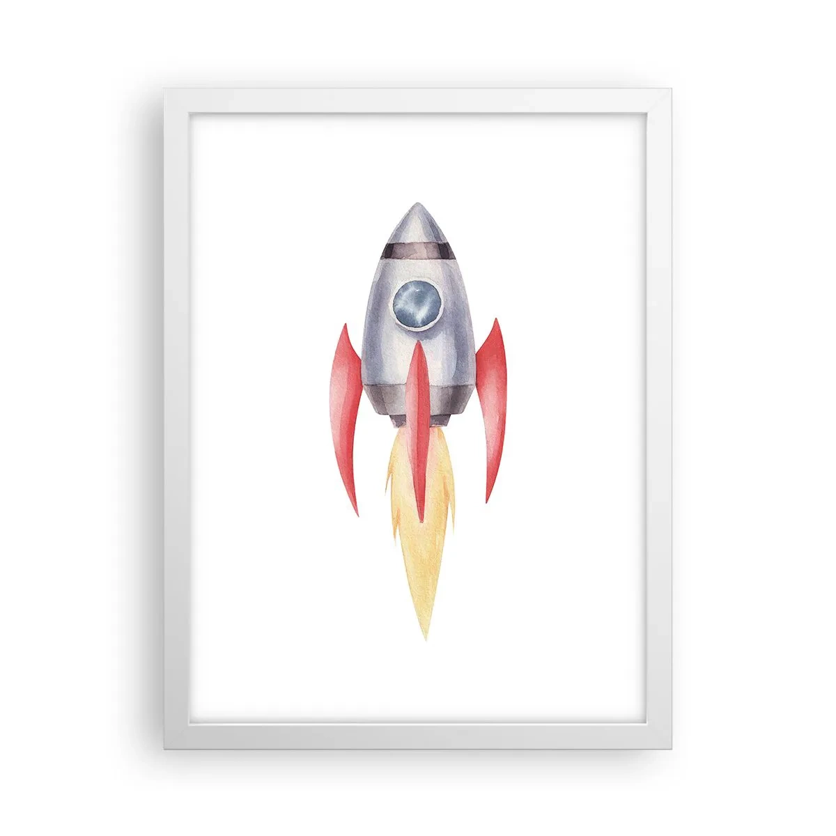 Poster in cornice bianca - Più in alto, più veloce, più lontano - 30x40 cm