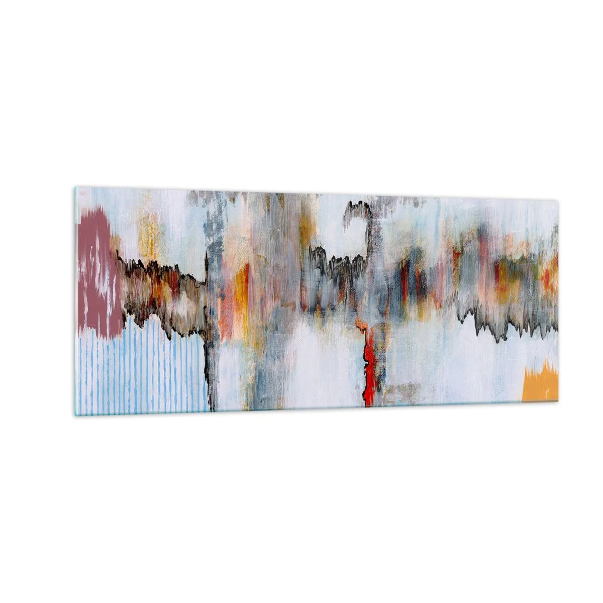 Quadro su vetro - Scritto sull'acqua - 100x40 cm