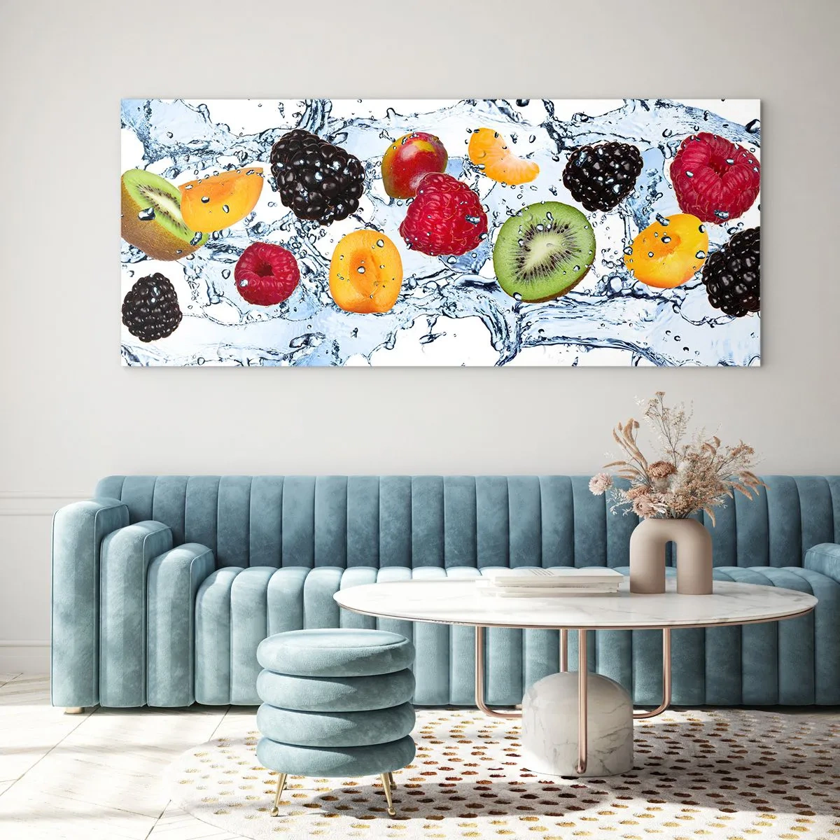 Quadro su vetro - Gioca con noi - 90x30 cm
