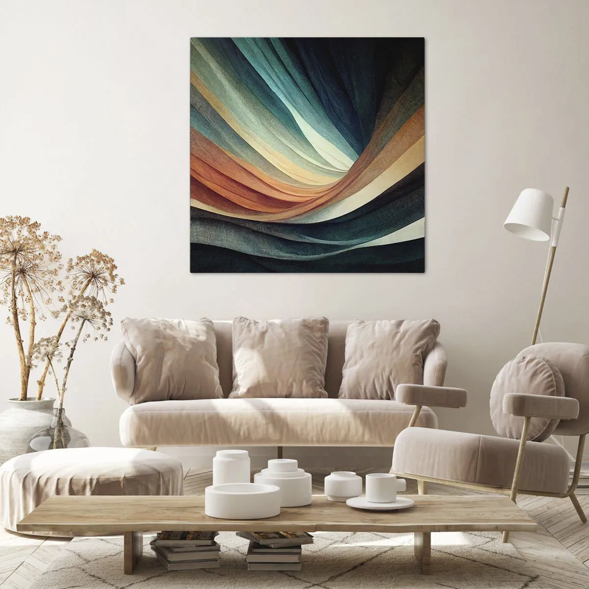 Quadro su tela - Stampe su Tela - Intessuto di colore - 50x50 cm