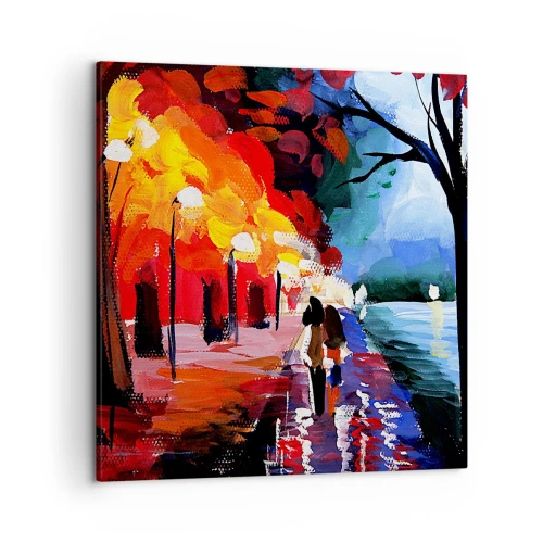 Quadro su tela - Stampe su Tela - Autunno infuocato nel parco - 50x50 cm