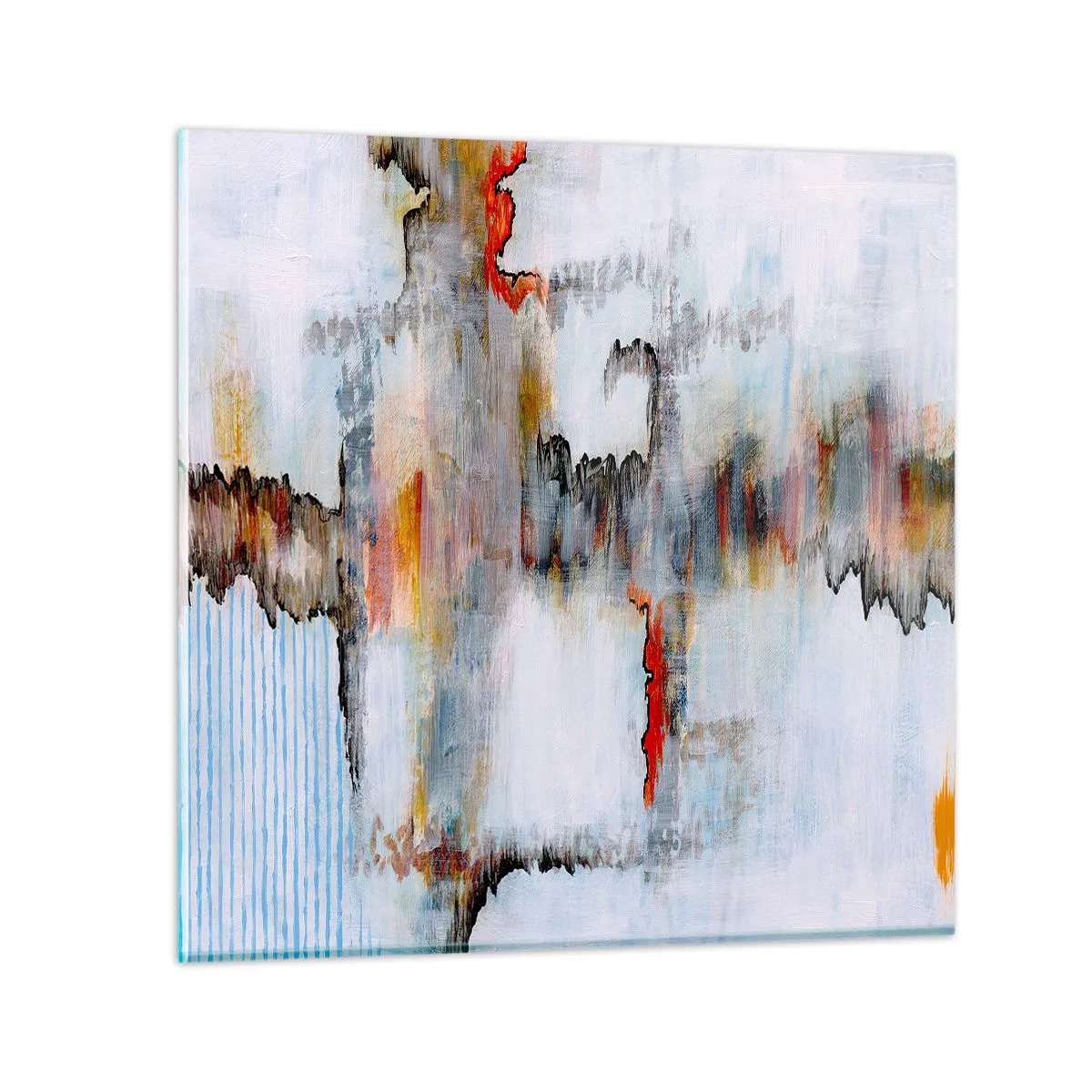 Quadro su vetro - Scritto sull'acqua - 60x60 cm